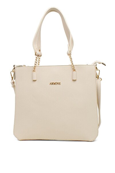 Armine Modern Stylish Shoulder Strap Bag Cream Shoulder Bag