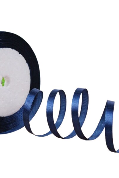 P Parla Panglică din satin bleumarin - 3 cm, 10 metri