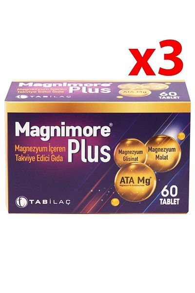 Magnimore Plus 60 Tablets 3 Pieces