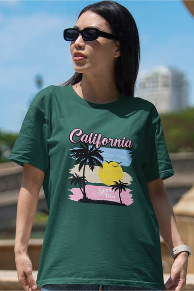 SUNFREE ΔΙΑΣΤΑΣΗ ΓΥΝΑΙΚΕΙΟ ΜΠΛΟΥΖΑ POPULAR TREND CALIFORNIA PRINTED