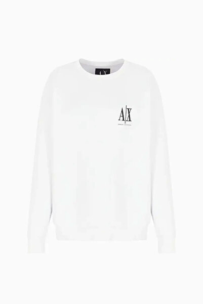 Armani Exchange Women's Crew Neck Sweatshirt - White