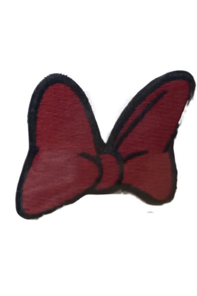 MBB ETİCARET Applique Iron-On Small Butterfly Red Crest 3X2 cm