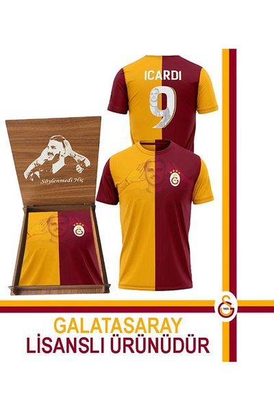 Galatasaray Mauro Icardiforma Wooden Library Licensed