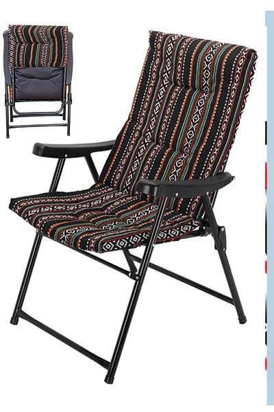 Cady One Folding Camping Chair Lightweight Padded Camping Chair with High Back for Outdoor Camping