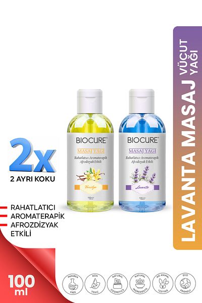 Biocure Relaxing Aromatherapy Massage Oil 2 Candidates in One Mix Body Care