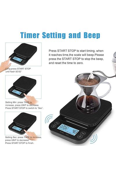 Generic Coffee scale with timer. Coffee pouring timer, batteries included.