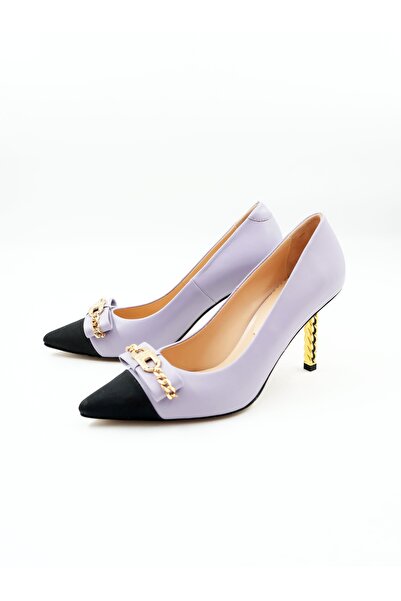 Tenau Kadın Hakiki Deri Topuklu Ayakkabı