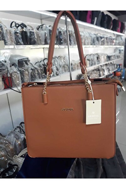 Armine Modern Shoulder Strap Bag Waterproof Tan Colored Shoulder Bag