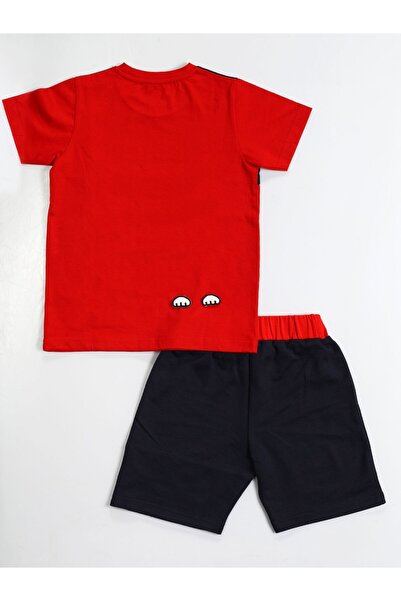 Casabony Monster Red Erkek Çocuk Şort Takım