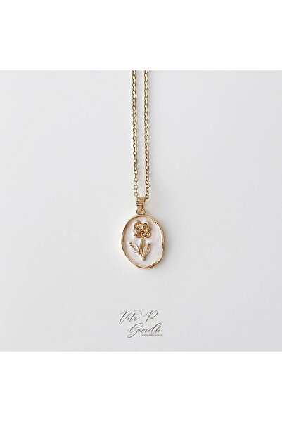 Store Sedef Gül Kolye