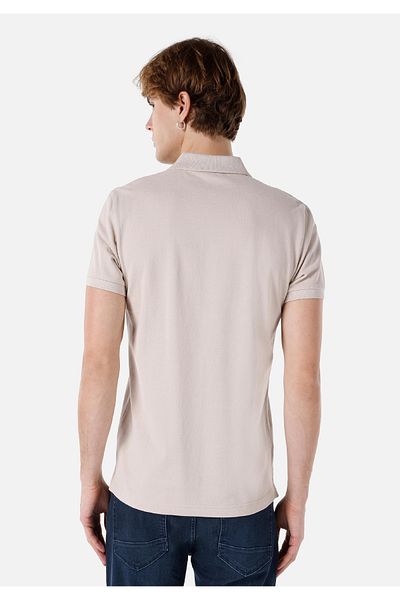 Colin's Ανδρικό κοντομάνικο μπλουζάκι Classic Fit Polo Neck μονόχρωμο