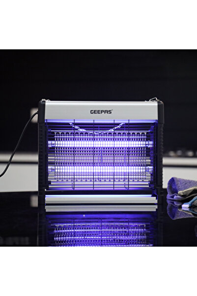 Geepas قاتل حشرات كهربائي بقوة ٢٠ واط - GBK25616، ١٠ أنابيب أشعة فوق بنفسجية ...