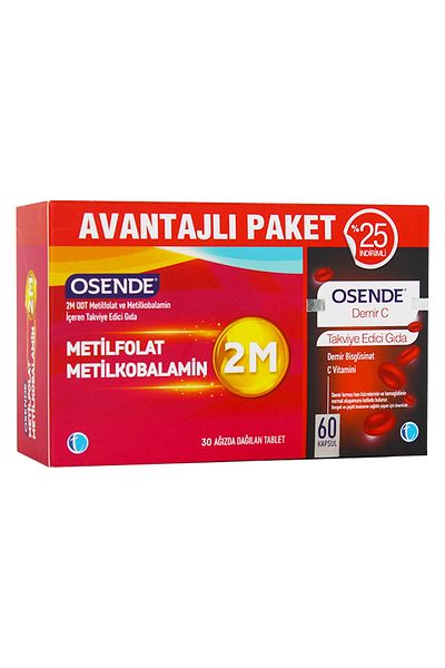 Osende Tab Pharma Osende 2m 30 Tablets + Osende Iron C 60 Capsules |   Advantageous Package