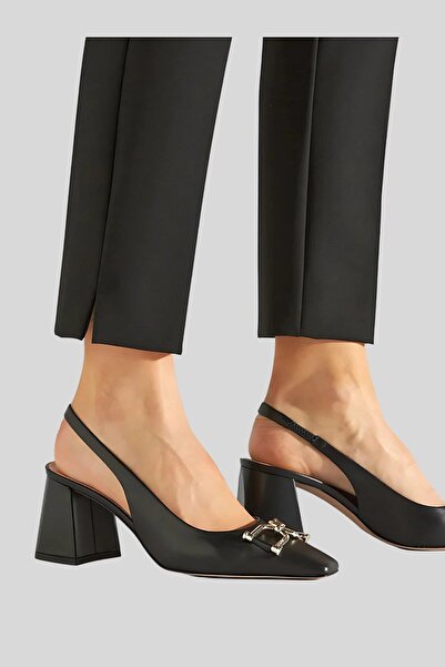 BOSS Charlotte Sling Kadın Topuklu Ayakkabı Siyah