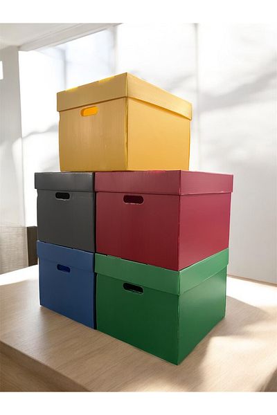 dirilim plastik 5 Decorative Recorder Toys and Archive Storage Bins