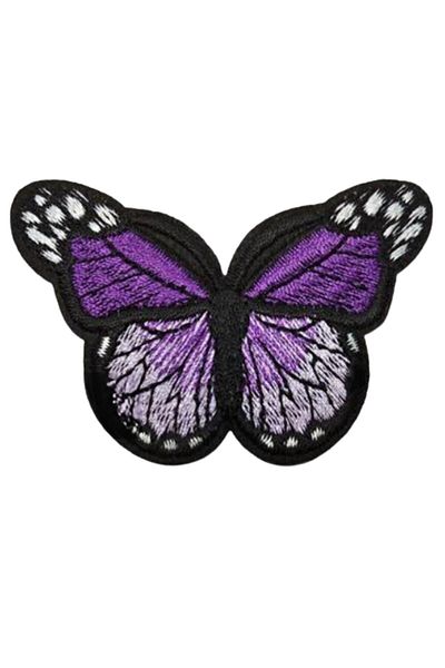 Hangora Applique Iron-On Butterfly Purple Crest 7X5 cm