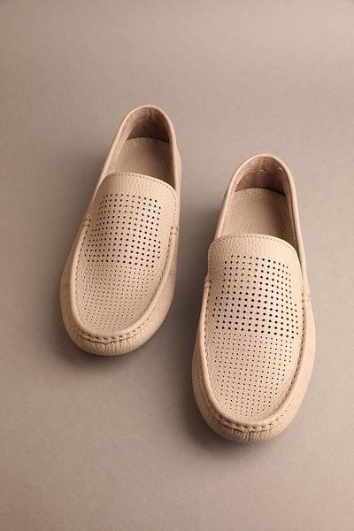 Gondol Loafer clasic din piele naturală pentru bărbați Bej 42 Ttx.204