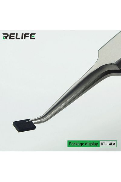 MBL Fine Precision Steel Curved Integrated Chip Repair Tweezer 155mm Rt-14La