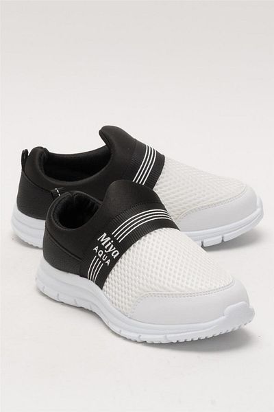 Liger Pantofi sport pentru copii unisex elastic Light Airfle NEGRU - ALB