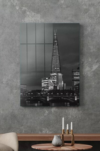 Decovetro Glass Table Cityscape