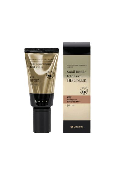 Mizon Snail Repair Intensive BB Cream #27 SPF50 50 ml - BB krém s šnečím slizem