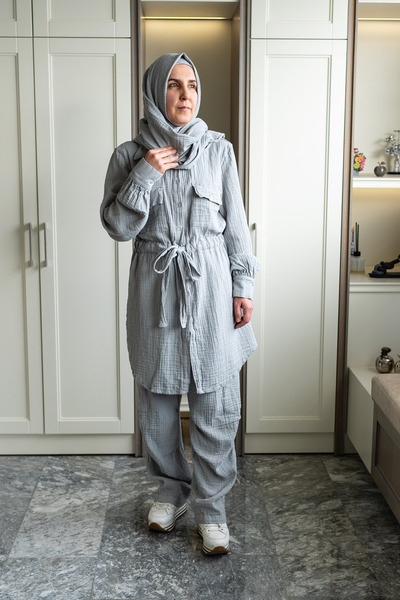 Ravi Muslin Women's Cargo Hac&Umre Set