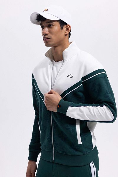 Ellesse Ανδρικό πορτοκαλί μπλουζάκι EM354 με φερμουάρ