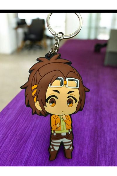 FG KONNİCHİWA Anime Manga Silenton Attack on Titan Silicone Keying Bag Accessories