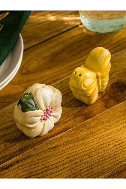 LC Waikiki Çiçek-Kelebek Biblo Görünümlü Tuzluk/Biberlik