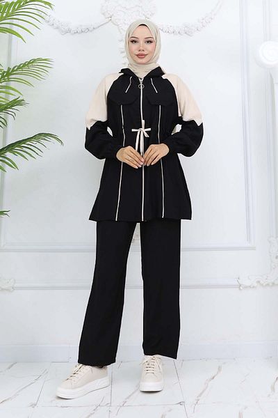 benguen Black Belted Suit 4737