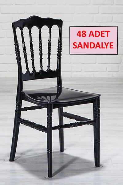 MOBETTO Napolyon Düğün Sandalyesi (48 ADET SANDALYE), Organizasyon, Bahçe Plastik Sandalye, Nişan, Kına