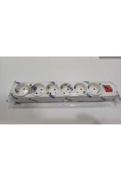 FAR 6'lı Grup Priz Anahtarlı Kablosuz Üçlü Başlık (Klemensli)