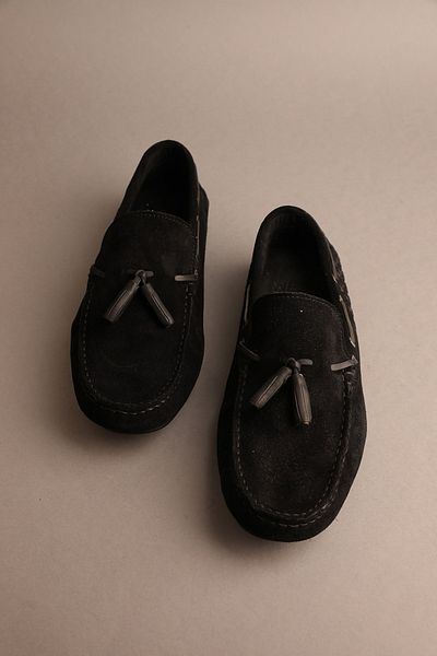 Gondol Loafer clasic pentru bărbați din piele naturală negru 39 ttx.205