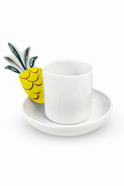 ANANAS TÜRK KAHVESİ VE ESPRESSO FİNCANI - EL YAPIMI PORSELEN