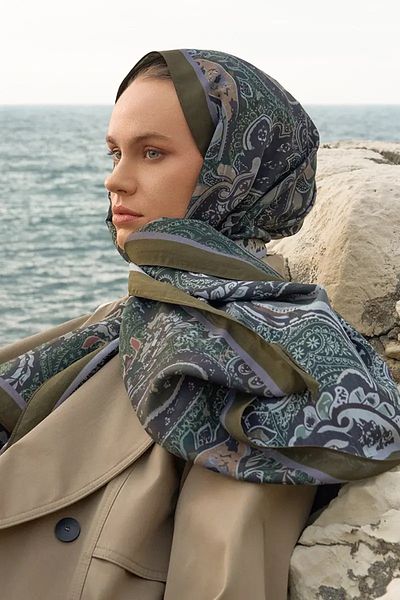 ED Scarf Σκούρο πράσινο Iconic Collection Vera Shawl
