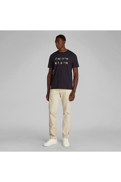Calvin Klein Men's Short Sleeve Cotton Bicycle T-Shirt Black Calvin Klein
