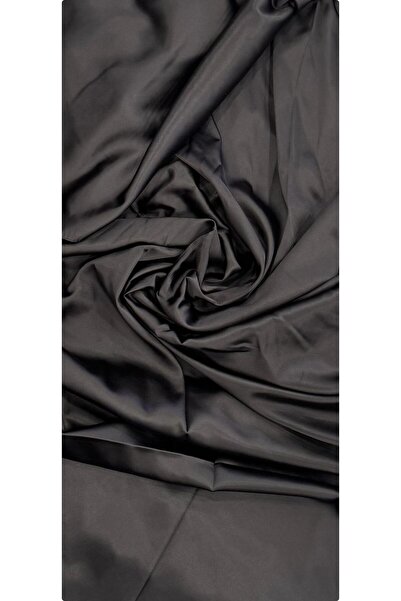 Butik SİYAH SATEN KUMAŞ-abiye şal ve esarp dıkimi için hazır kumaş