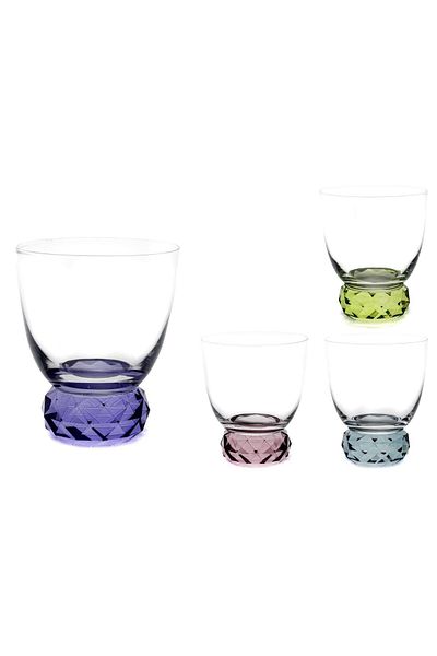 Mikasa Moor Moonly Colorful 4-Piece Water Glasses