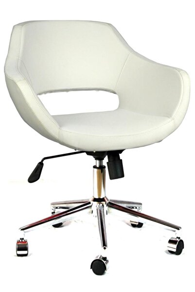 Bürocci Viva Metal Ayaklı Çalışma Koltuğu-Beyaz-2021A0109