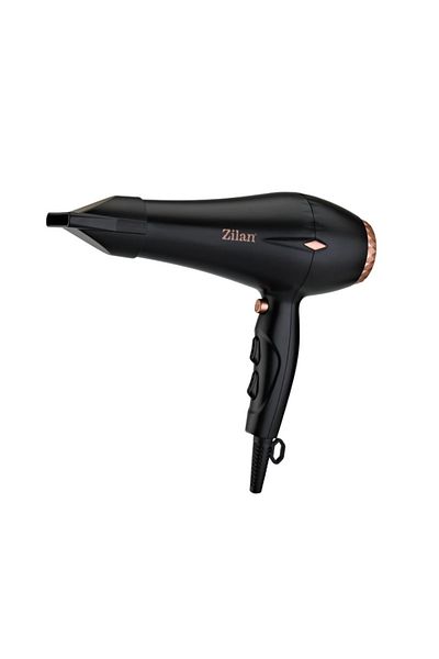 Zilan Uscator de par Zilan ZLN-1239, 2200 W, 3 Trepte temperatura, 3 Viteze, Concentrator, Difuzor, Negru