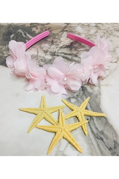 Lissa Aksesuar Ръчно изработена корона с цветя и перли