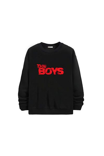 Gölge Store Μοντέρνο κομψό εμπριμέ Unisex Slimfit Crew Neck φούτερ 1368