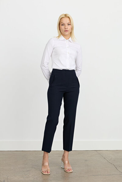 Nihan Iron Trace Carrot Trousers with Belted Waist