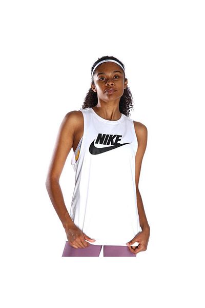 Nike Sportswear Futura New Women's White Casual Style Cotton Tank Top