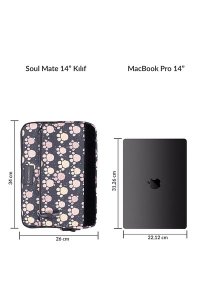 BloominBag حافظة كمبيوتر محمول / ماك بوك مقاس 14 بوصة من سول ميت