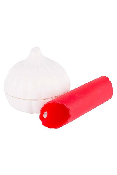 OEM Manual garlic chopper and peeler set, mixed colors