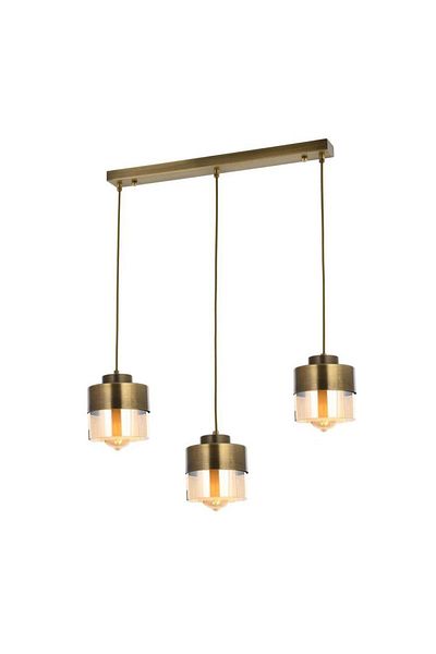 Apliqa Lustra HubRom, BORIS 3353-03-FR 55x70 cm 3xE27-60W Antiq