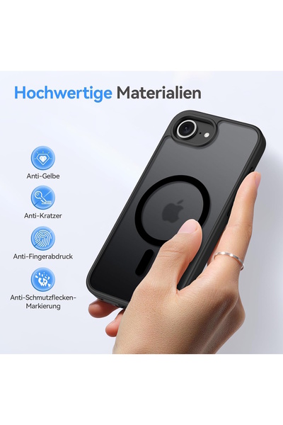 m.tk moveteck iPhone 16e Kılıf Mat Magsafe Şarj Özellikli Darbe Önleyici Hassas Butonlu Renkli Yumuşak Kenarlı