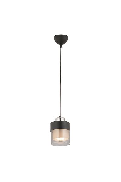 Apliqa Lustra HubRom, BORIS 3476-01-CH 12x65 cm 1xE27-60W Negru / Crom