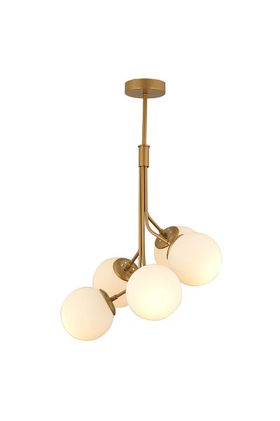 Apliqa Lustra HubRom, ARTEL 3756-05-FR 50x80 cm 5xE27-60W Antiq